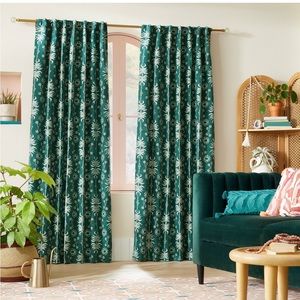 Palm Frond Chenille Jacquard Blackout Curtain Panel from Opalhouse